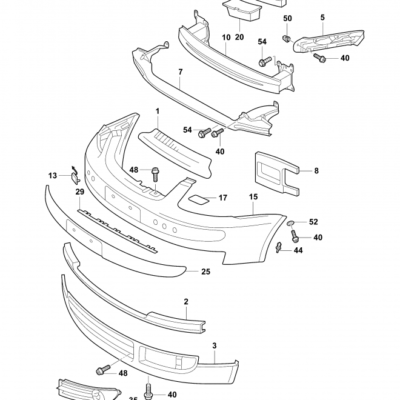 BRACKET FOR FRONT BUMPER VW CADDY 2004-2011 L | 1T0807889B