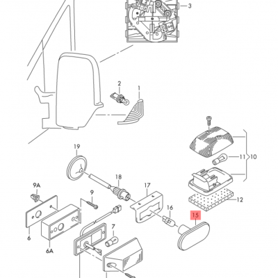 SIDE MARKER LIGT VW CRAFTER | 2E0945061C